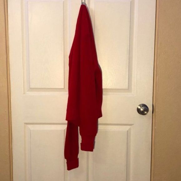 Lacoste Vintage 80's Red Cardigan Men Size L - Picture 6 of 11